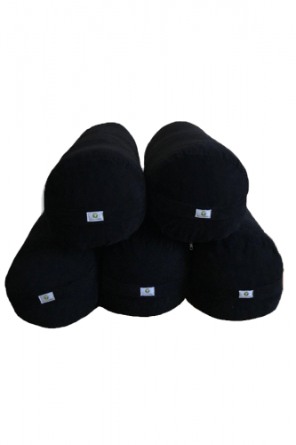 Bolster - Silindir Yoga Minderi - Siyah 10lu