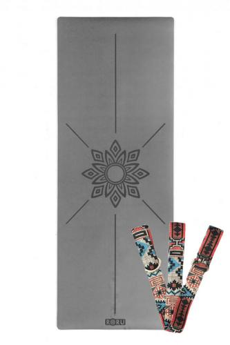 Sun Series 2.5mm Kaydırmaz Yoga Matı - Gümüş Gri